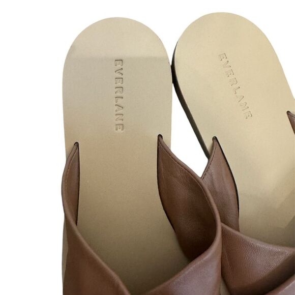 NEW Everlane The Day Crossover Leather Sandal in Sienna Brown - Picture 11 of 11